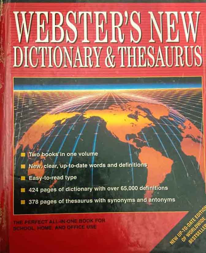 Webster's New Dictionary & thesaurus